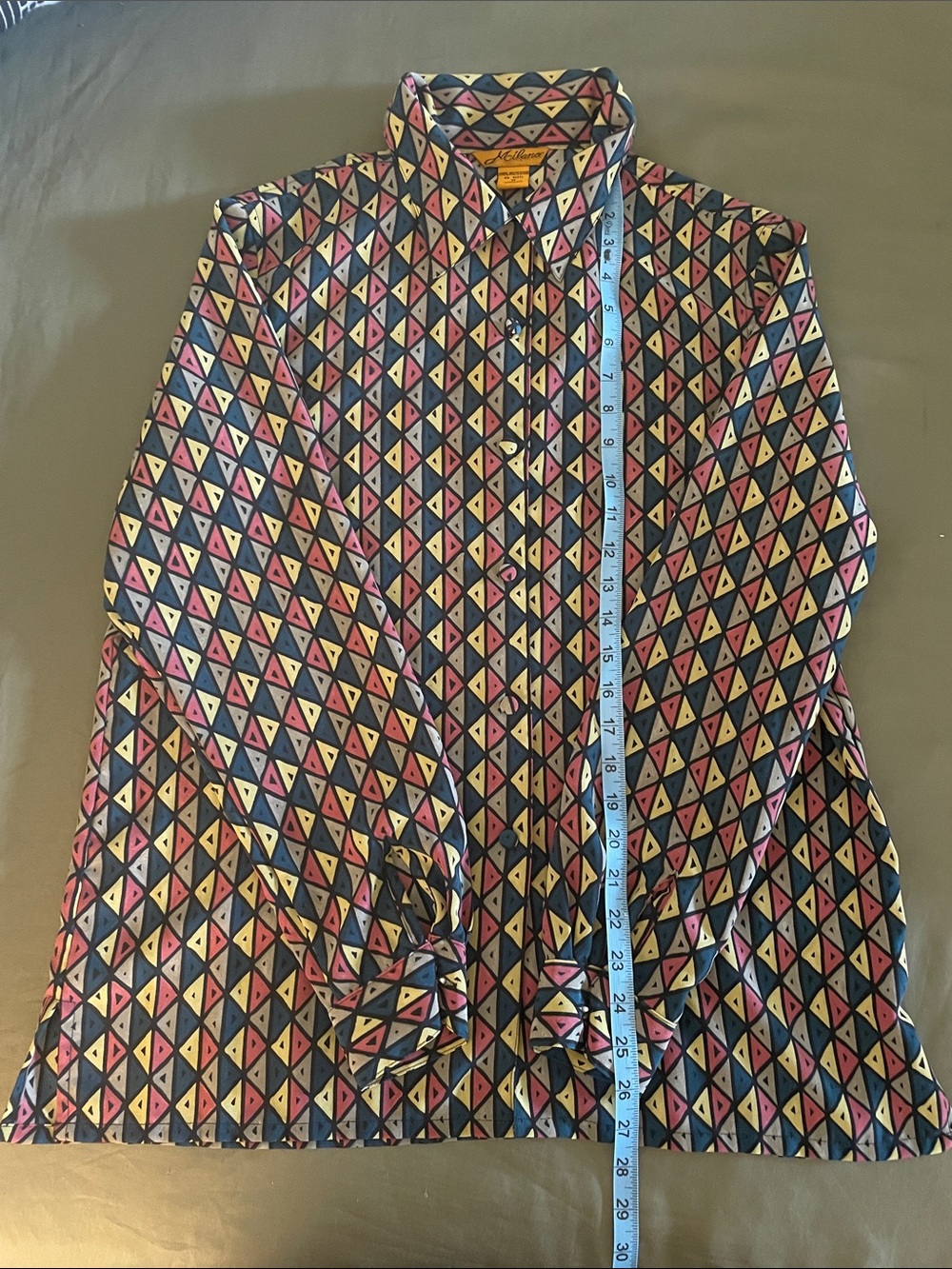 Milano Multicolor Geometric Print Button-Up Shirt